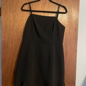 She + Sky Black Spaghetti Strap Mini Sundress